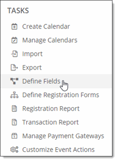 Define Fields