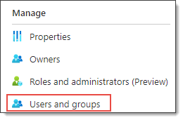 Select Users and groups