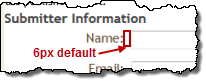 Padding for right-aligned label